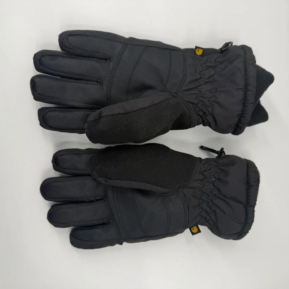 Carhartt WA684 Womens Black Insulated Winter Work Gloves Red Script Logo Small
